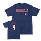 Ole Miss Football Navy Rebels Tee  - Micah Davis