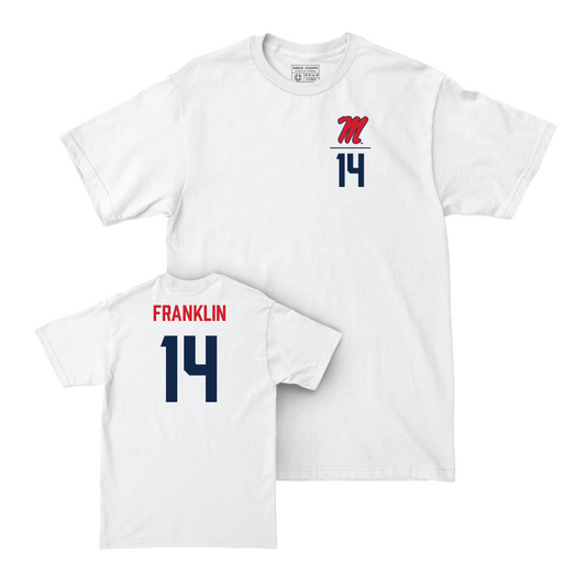 Ole Miss Football White Logo Comfort Colors Tee  - Kam Franklin