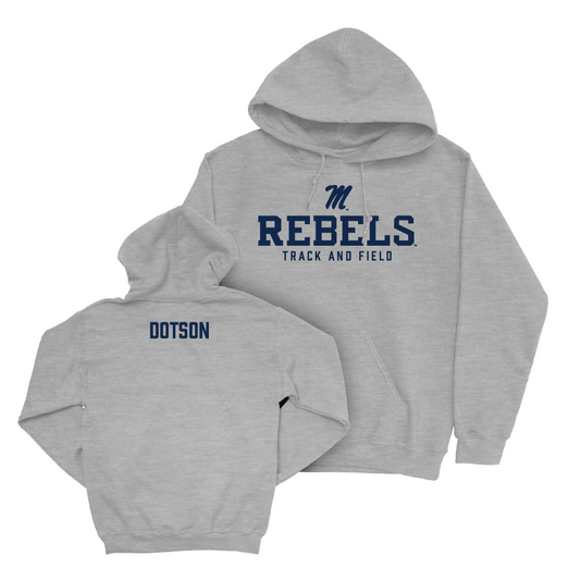 Ole Miss Women's Track & Field Sport Grey Classic Hoodie  - Indya Dotson