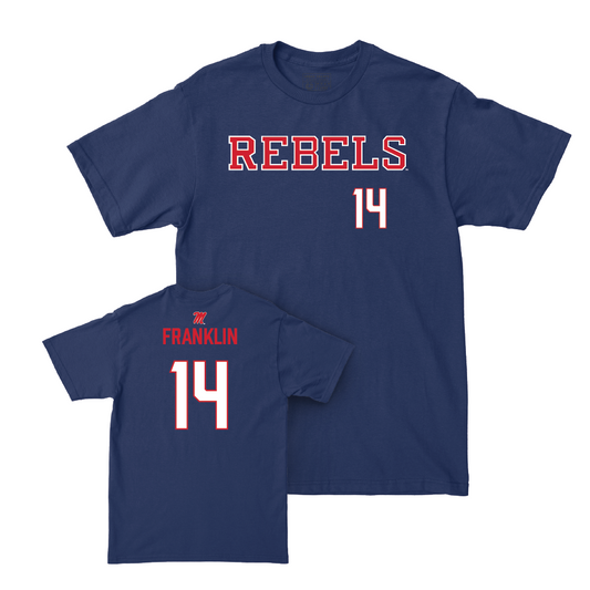 Ole Miss Football Navy Rebels Tee  - Kam Franklin