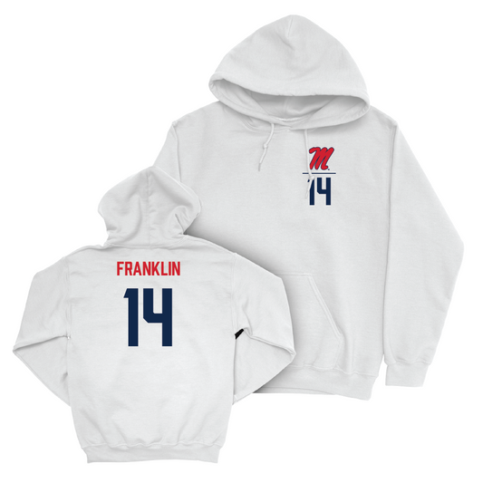 Ole Miss Football White Logo Hoodie  - Kam Franklin