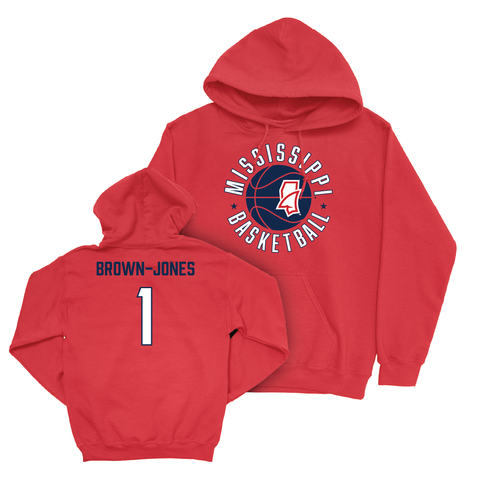 Ole Miss Men's Basketball Red Hardwood Hoodie  - Mikeal Brown-Jones