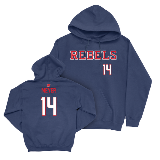 Ole Miss Women's Volleyball Navy Rebels Hoodie   - Shayla Meyer