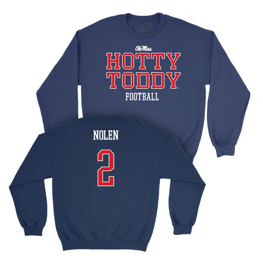 Ole Miss Football Navy Hotty Toddy Crew   - Walter Nolen