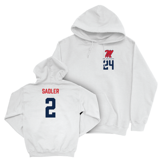 Ole Miss Women's Basketball White Logo Hoodie  - Tameiya Sadler