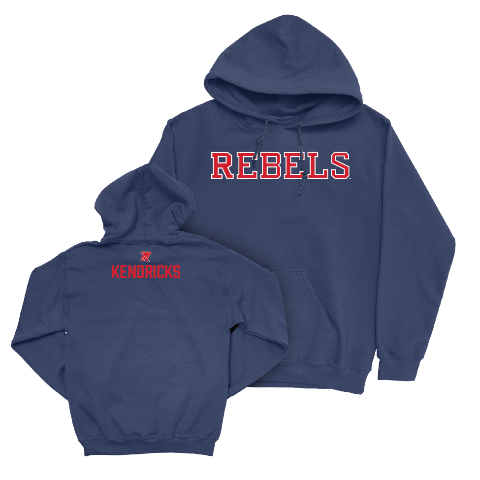 Ole Miss Men's Track & Field Navy Rebels Hoodie  - John Kendricks