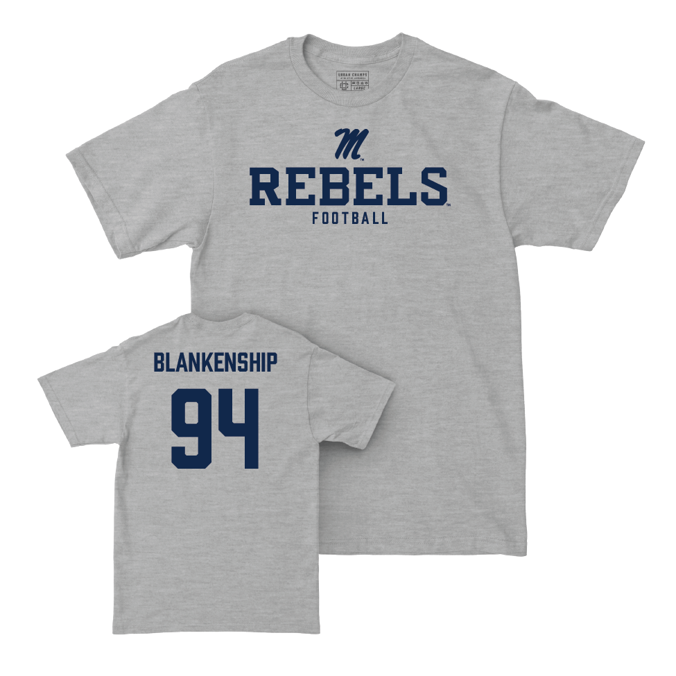 Ole Miss Football Sport Grey Classic Tee  - Caleb Blankenship