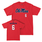 Ole Miss Women's Volleyball Red Wordmark Tee  - Nia Washington