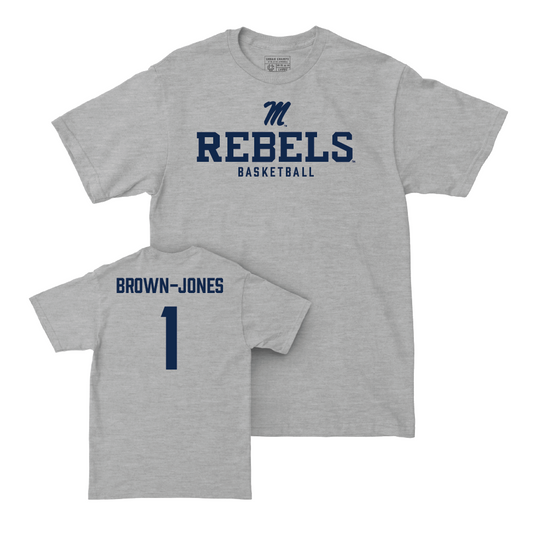 Ole Miss Men's Basketball Sport Grey Classic Tee  - Mikeal Brown-Jones