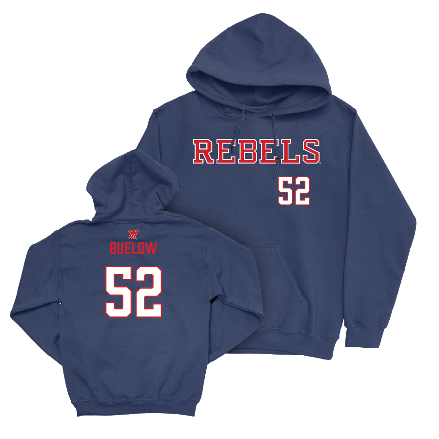 Ole Miss Football Navy Rebels Hoodie   - Julius Buelow